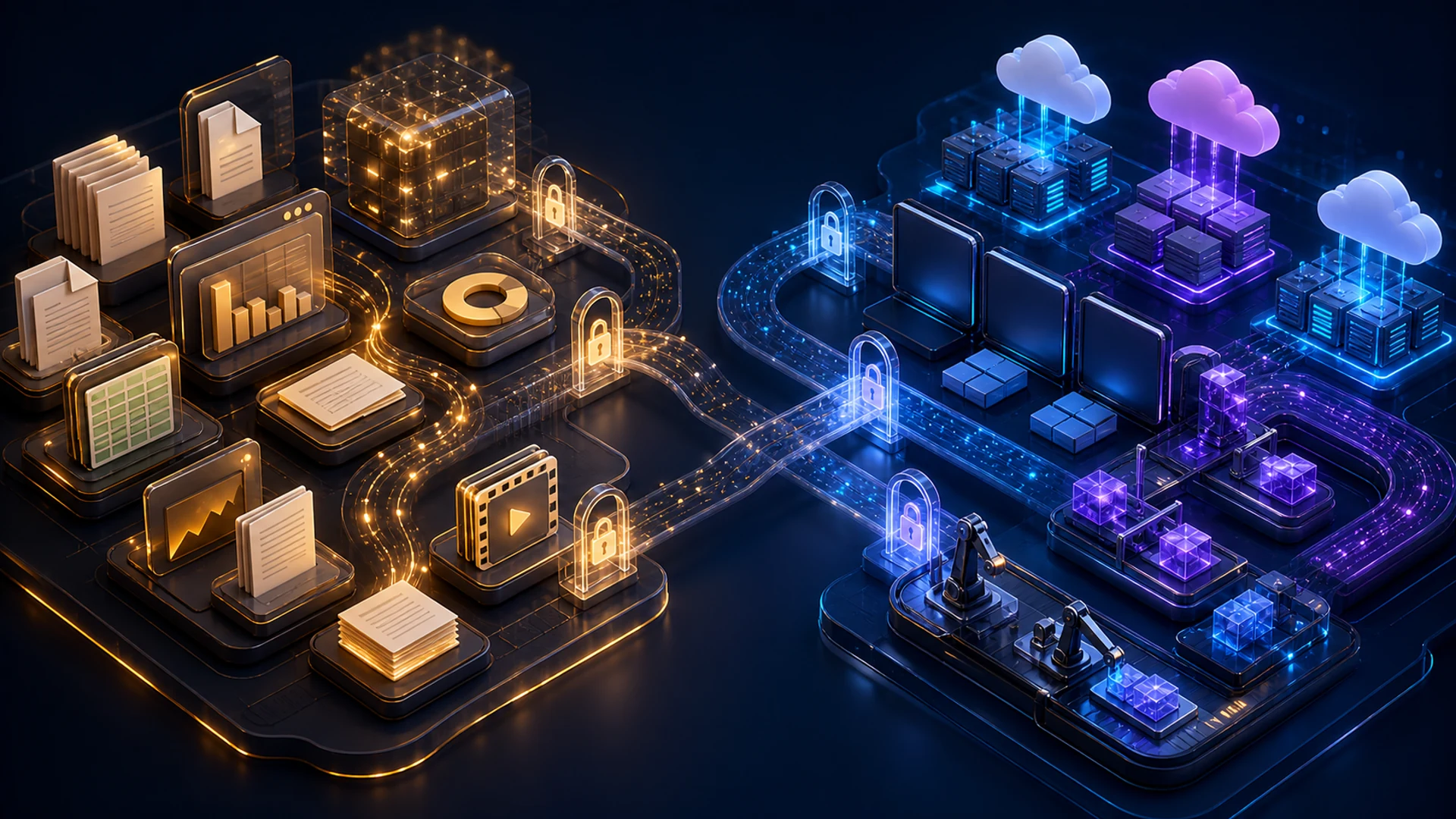 خريطة مقارنة مجردة تعرض personal agent workspace محلياً بجانب cloud lane لهندسة ذاتية مستضافة، من دون أي إيحاء بشراكة أو رعاية أو تأييد للعلامة التجارية