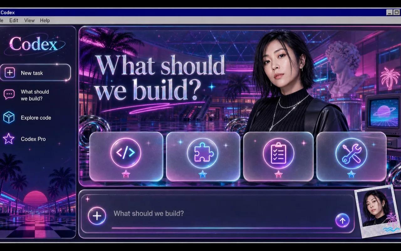 Vapor Mall 皮肤在 Codex 桌面应用上的效果